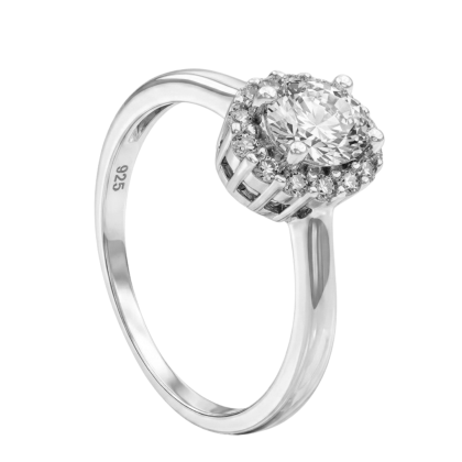 Anillo Solitario Rodinado