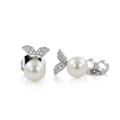 Aros Perla Rodio 8mm